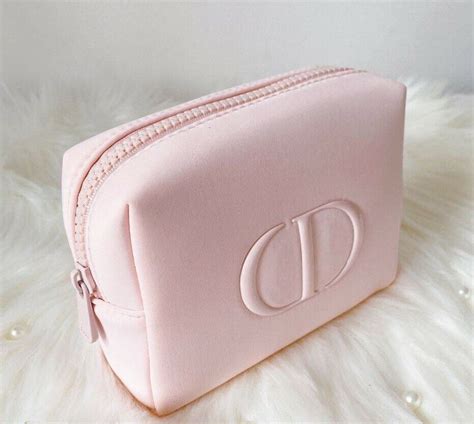 dior pink makeup pouch|Dior makeup flat pouch.